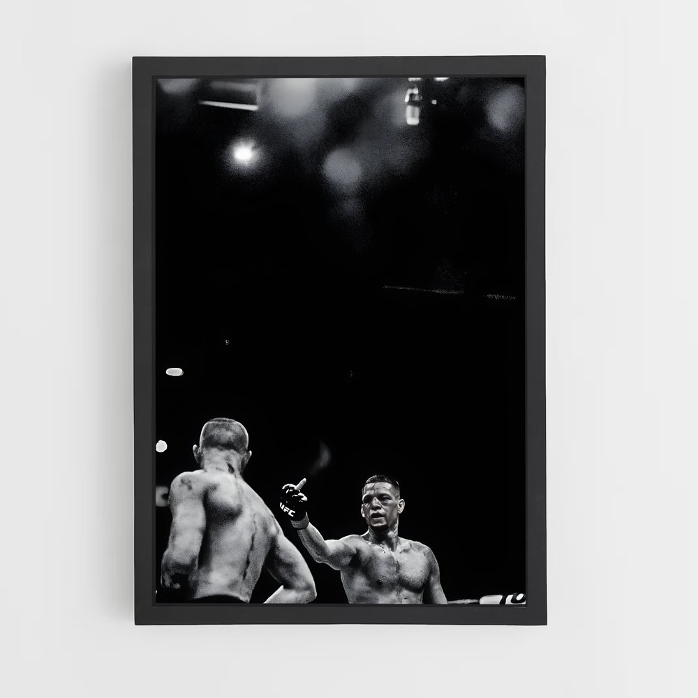 Poster Nate de diaz – affiche MMA (vue 2)